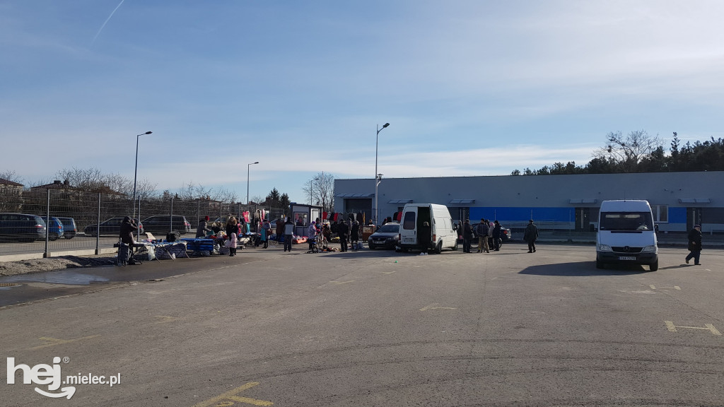 Protest kupców na bazarze