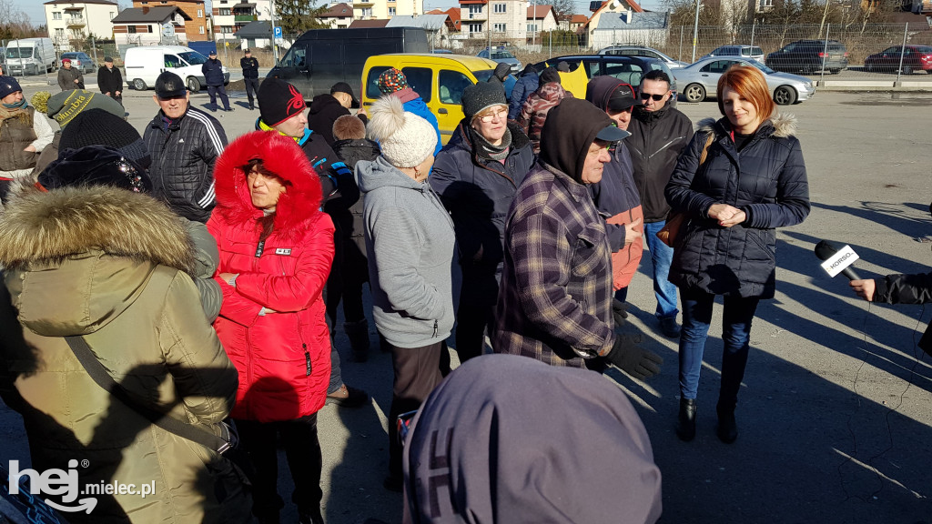 Protest kupców na bazarze