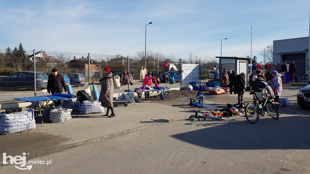 Protest kupców na bazarze