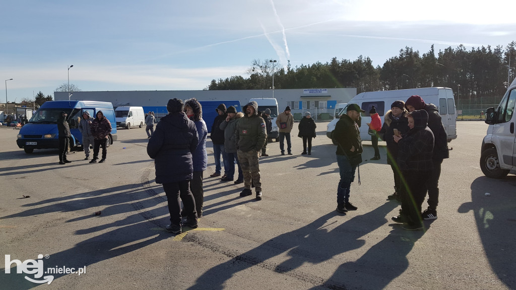 Protest kupców na bazarze