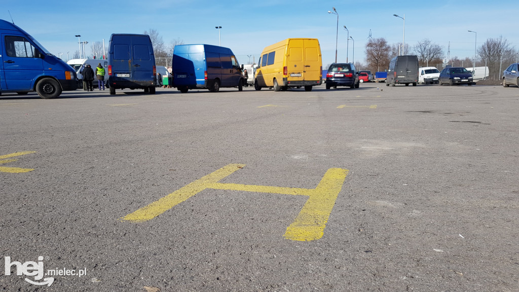 Protest kupców na bazarze