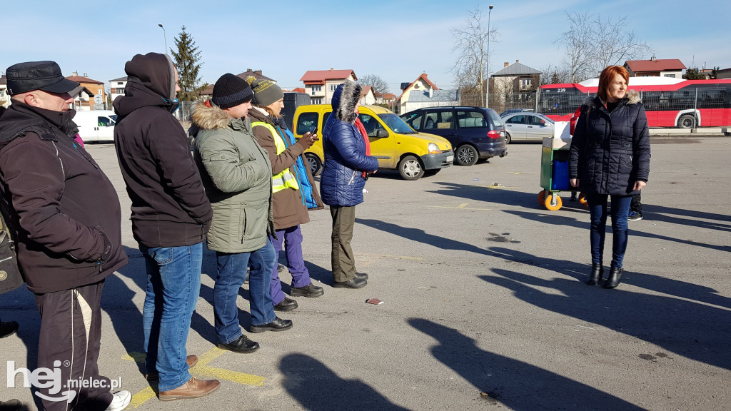 Protest kupców na bazarze