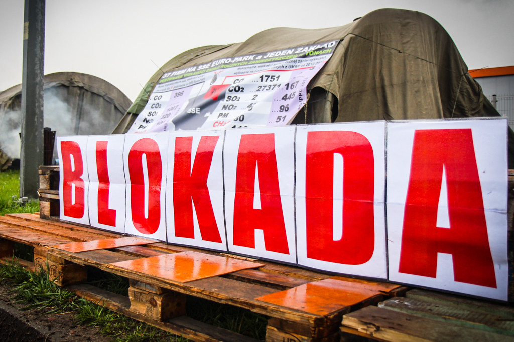 Blokada -  protest przeciw Kronospanowi