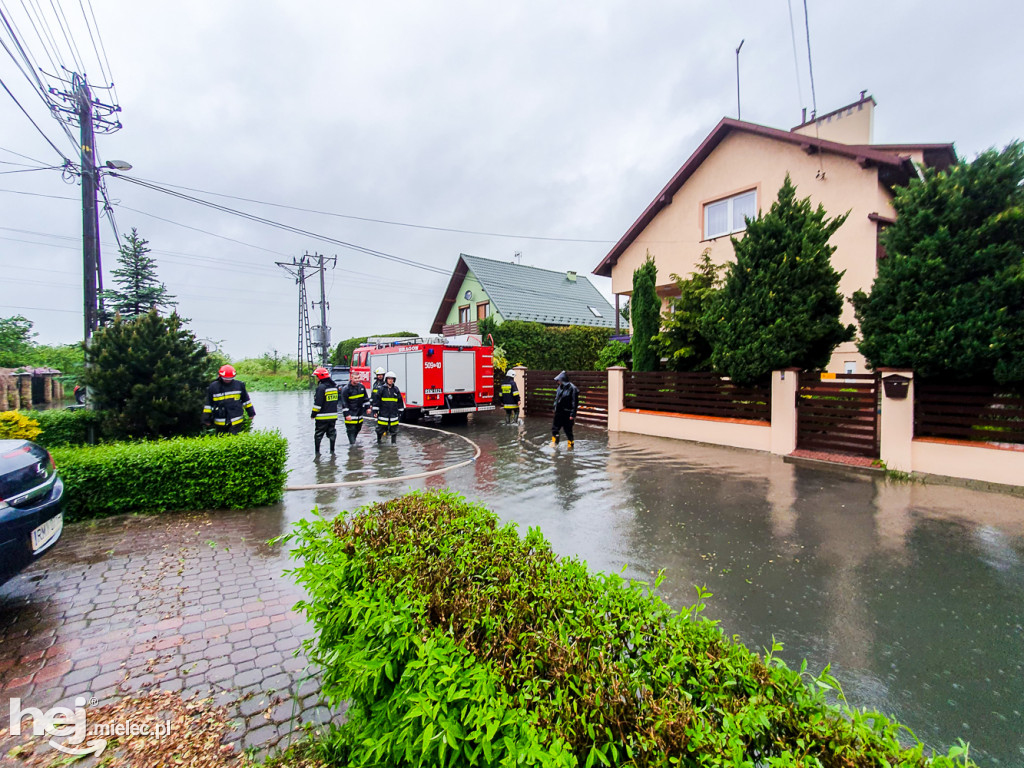 Podtopienia na ulicy Kasztanowej