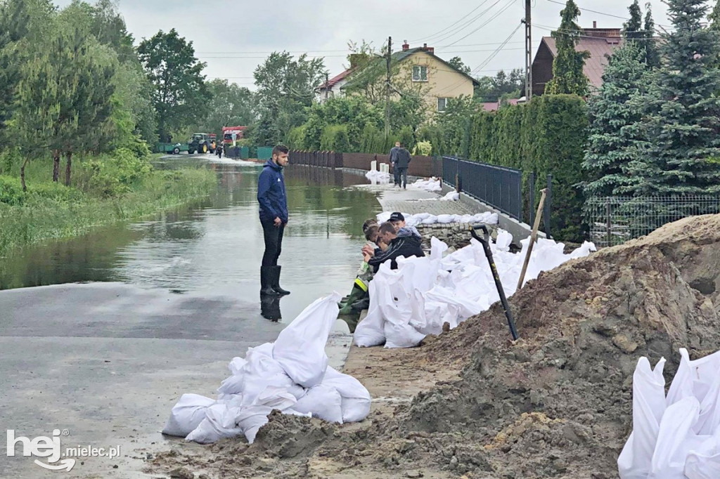 Powódź w powiecie mieleckim - 23 maja 2019