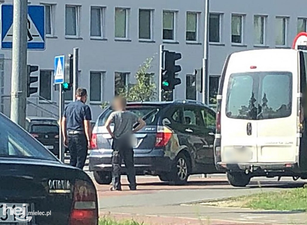 Kolizja z udziałem prezydenta Mielca