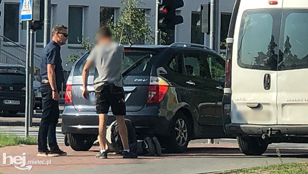 Kolizja z udziałem prezydenta Mielca
