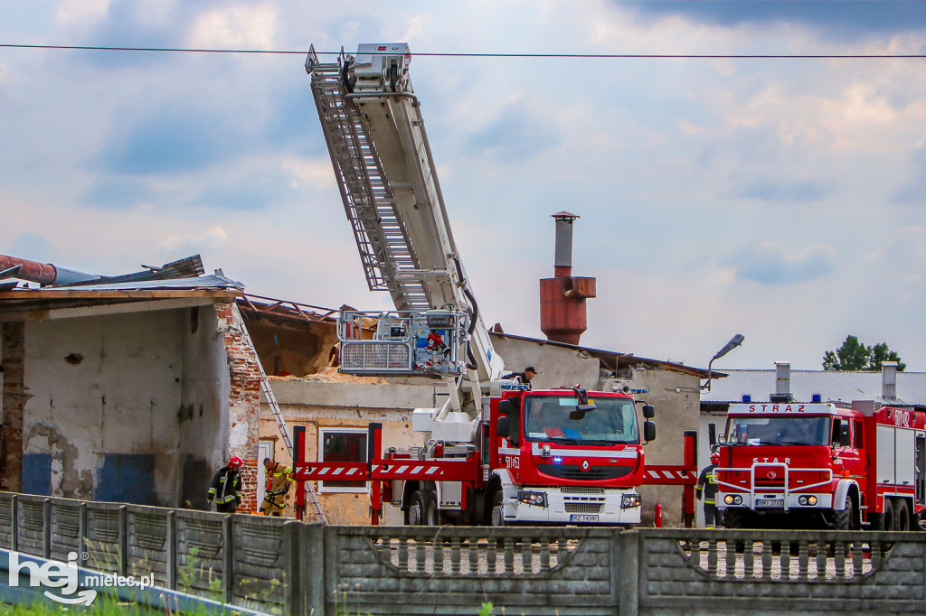 Pożar w tartaku w Czajkowej