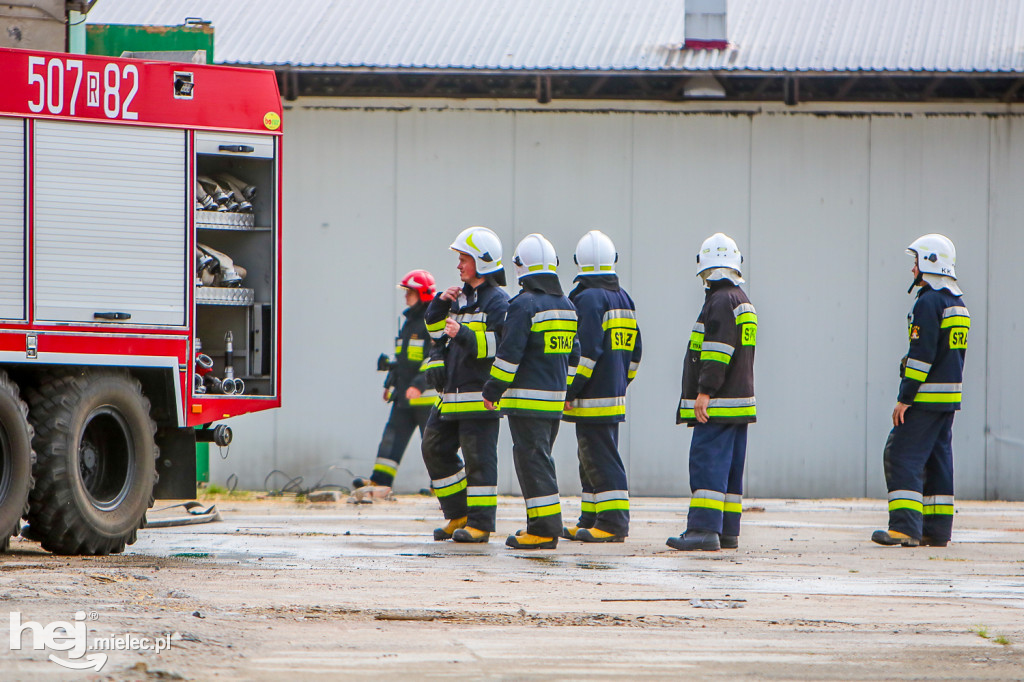 Pożar w tartaku w Czajkowej