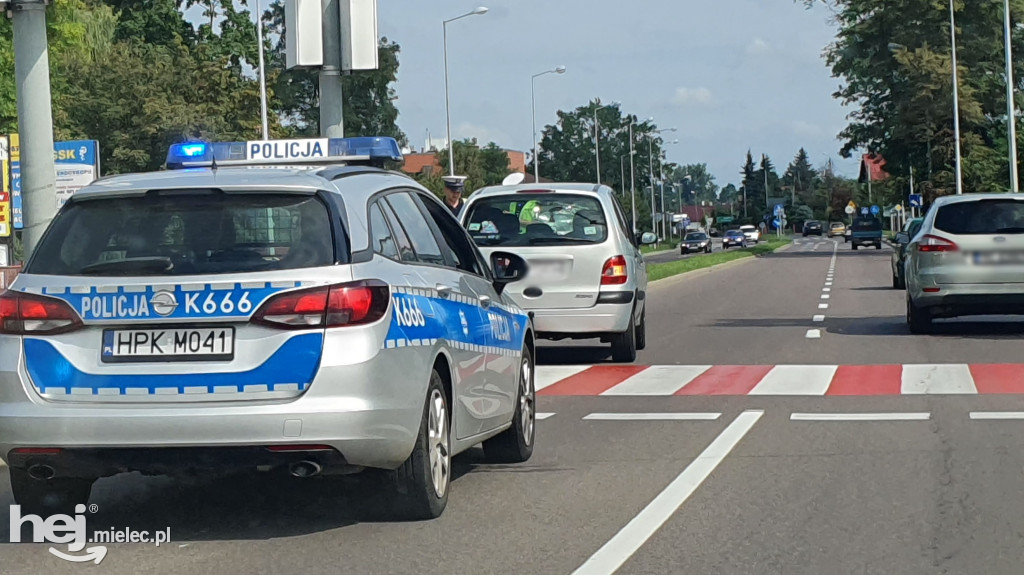 Potrącenie rowerzysty na Sienkiewicza