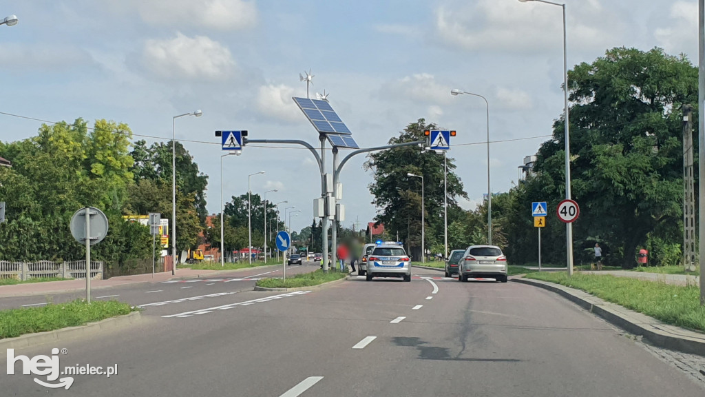 Potrącenie rowerzysty na Sienkiewicza