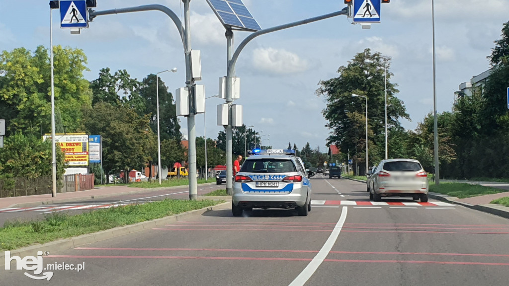 Potrącenie rowerzysty na Sienkiewicza