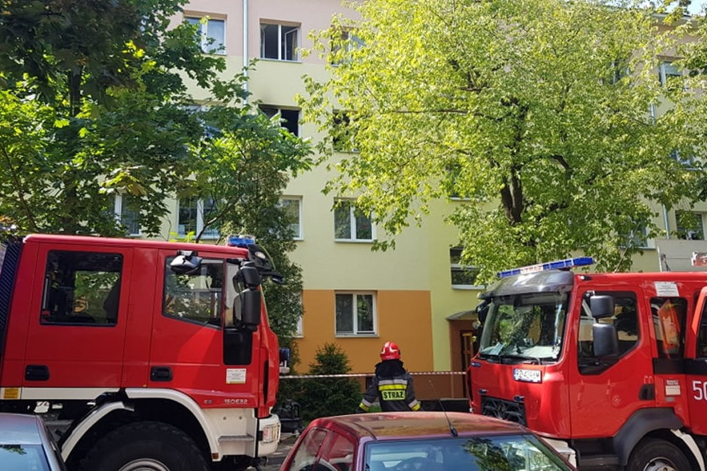 Pożar mieszkania przy ul. Tetmajera