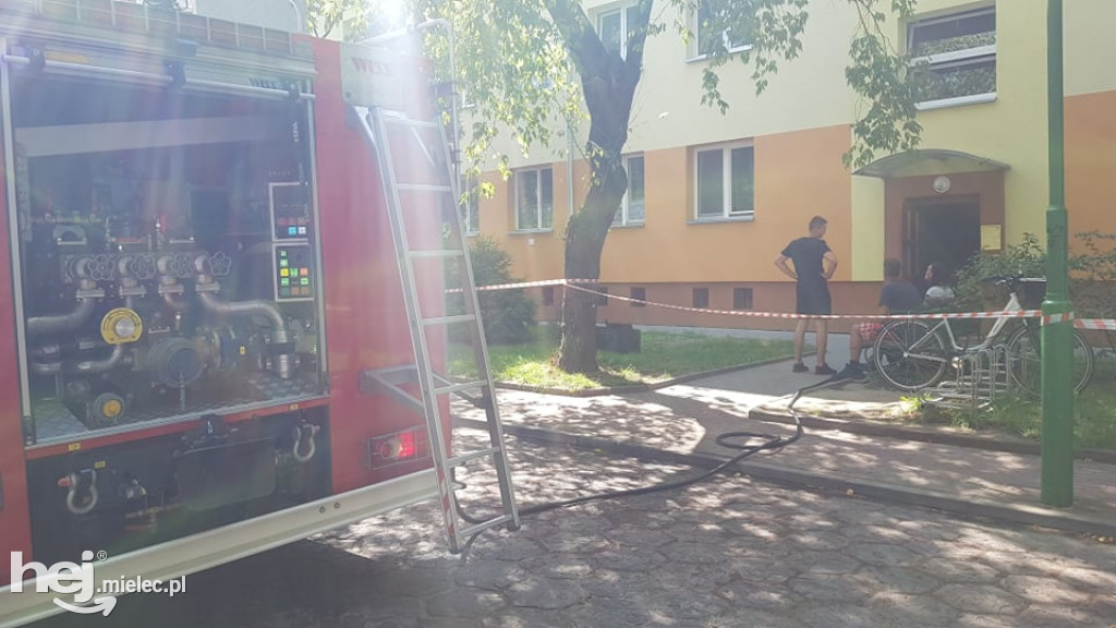 Pożar mieszkania przy ul. Tetmajera