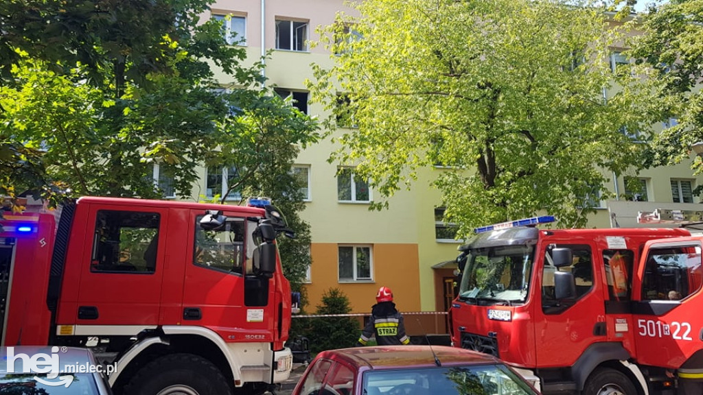 Pożar mieszkania przy ul. Tetmajera