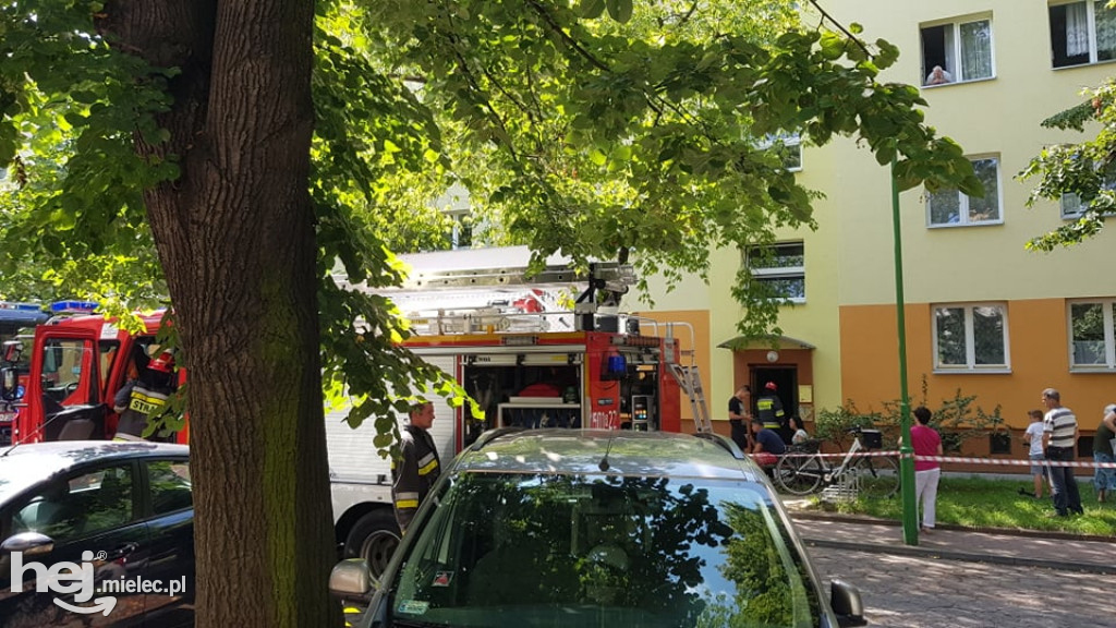 Pożar mieszkania przy ul. Tetmajera