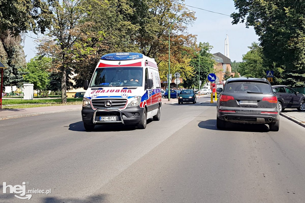 Potrącenie rowerzystki na Żeromskiego
