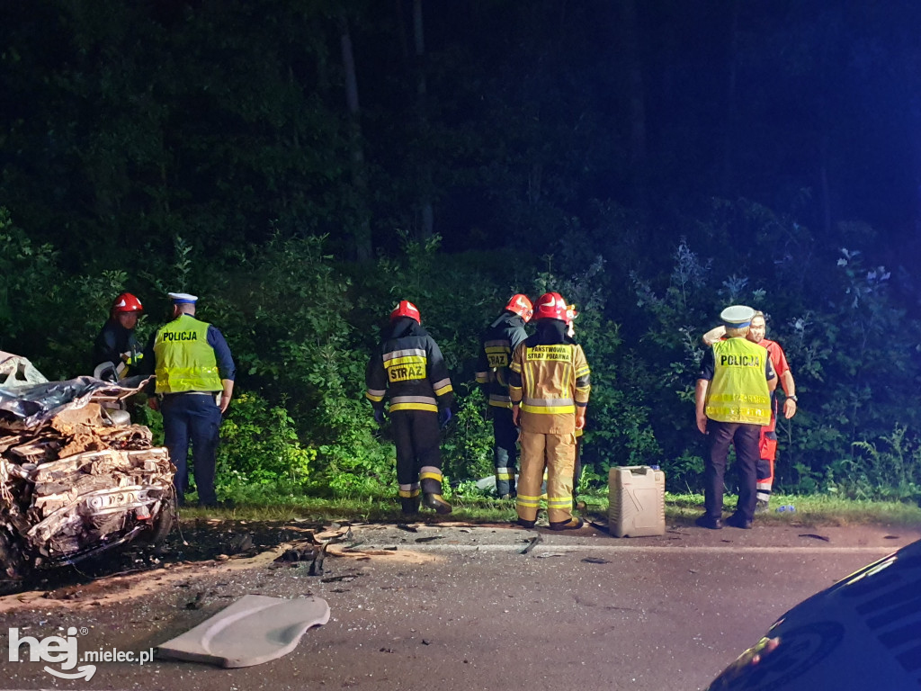 Wypadek na trasie Mielec - Rzeszów