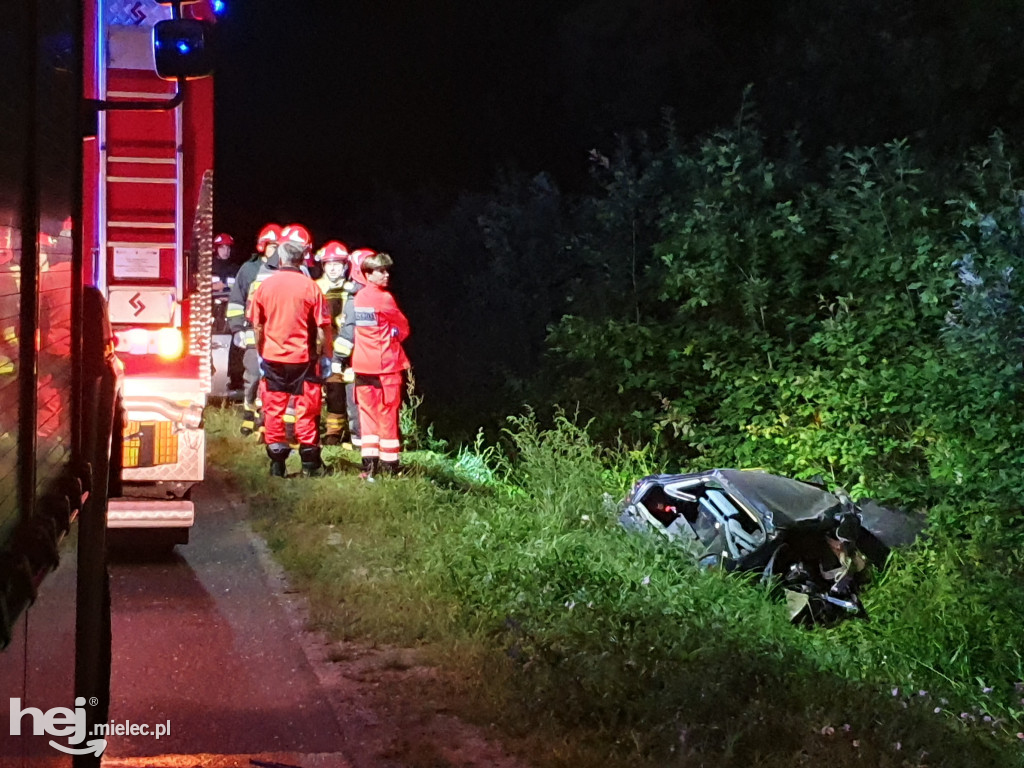Wypadek na trasie Mielec - Rzeszów