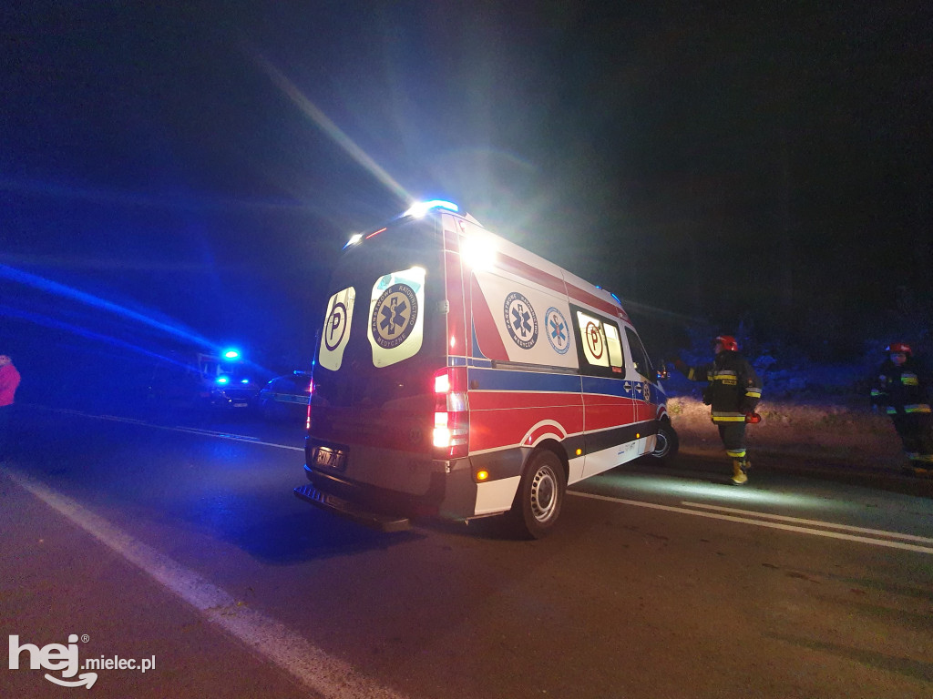 Wypadek na trasie Mielec - Rzeszów