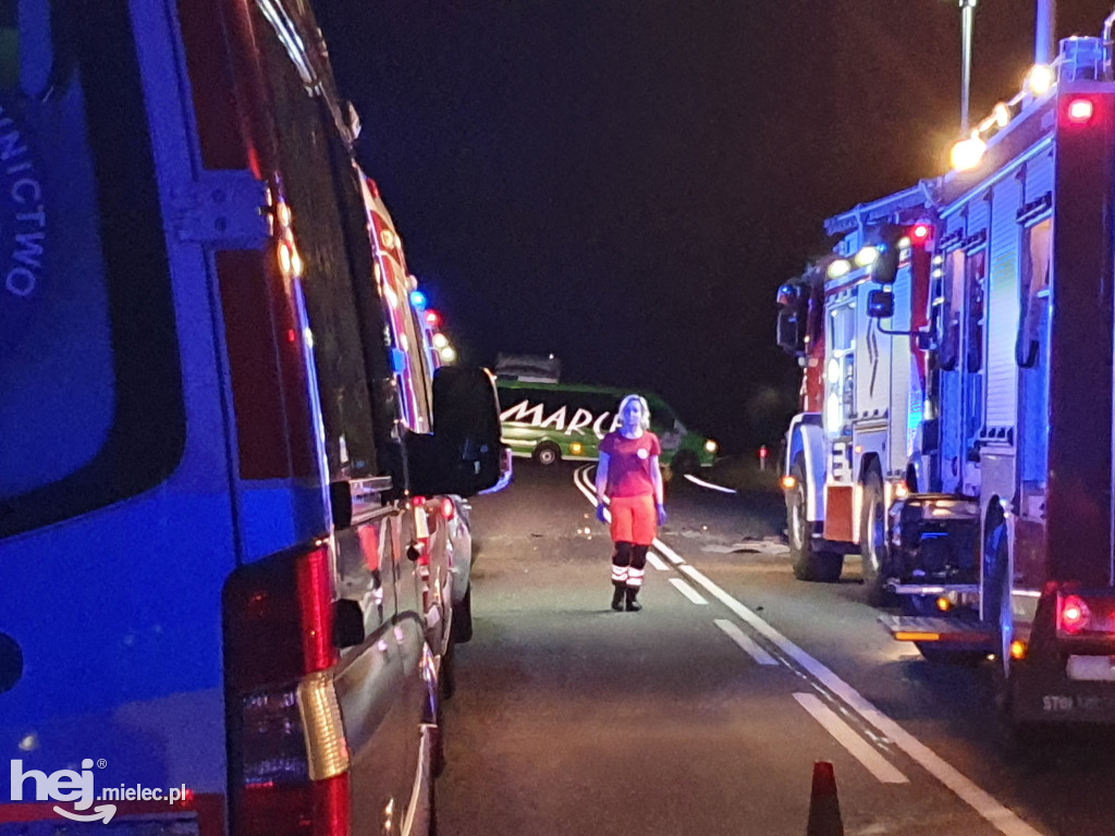 Wypadek na trasie Mielec - Rzeszów