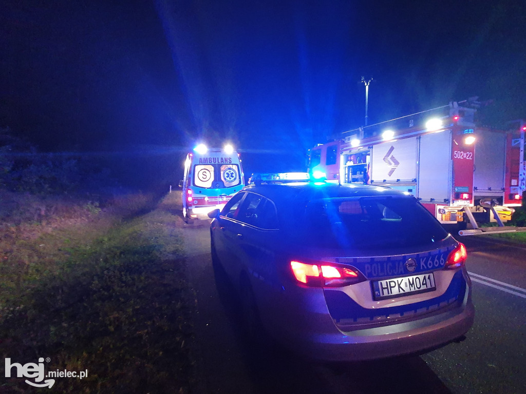 Wypadek na trasie Mielec - Rzeszów