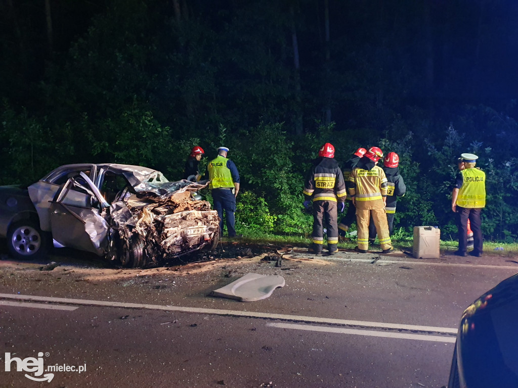 Wypadek na trasie Mielec - Rzeszów