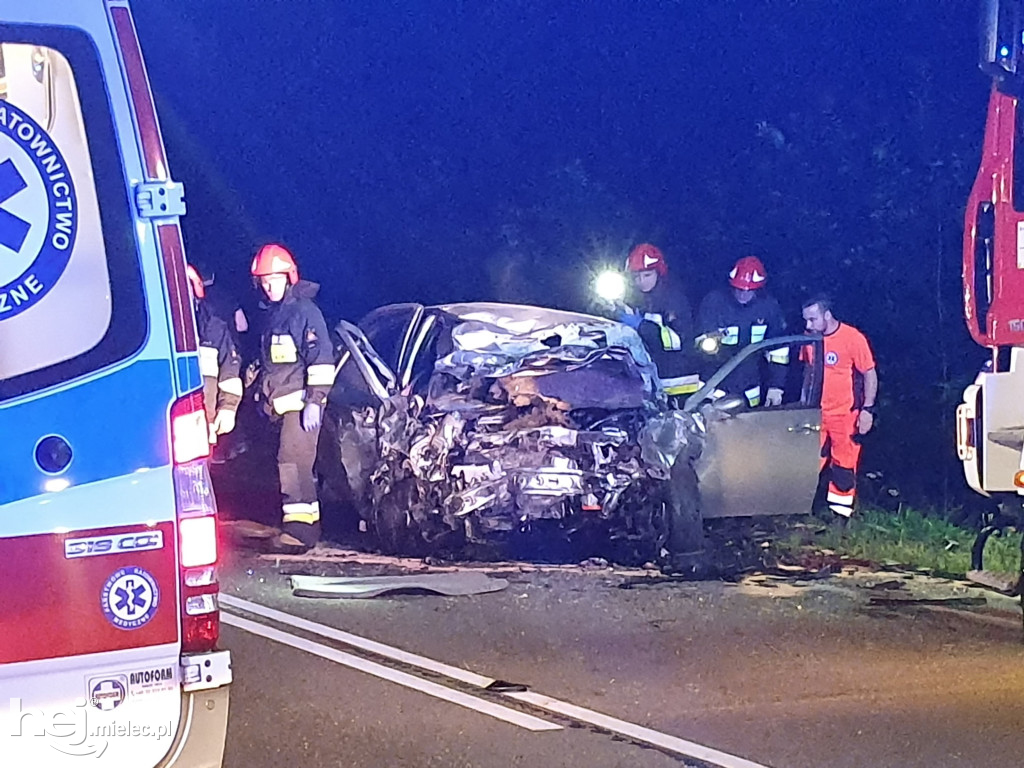 Wypadek na trasie Mielec - Rzeszów