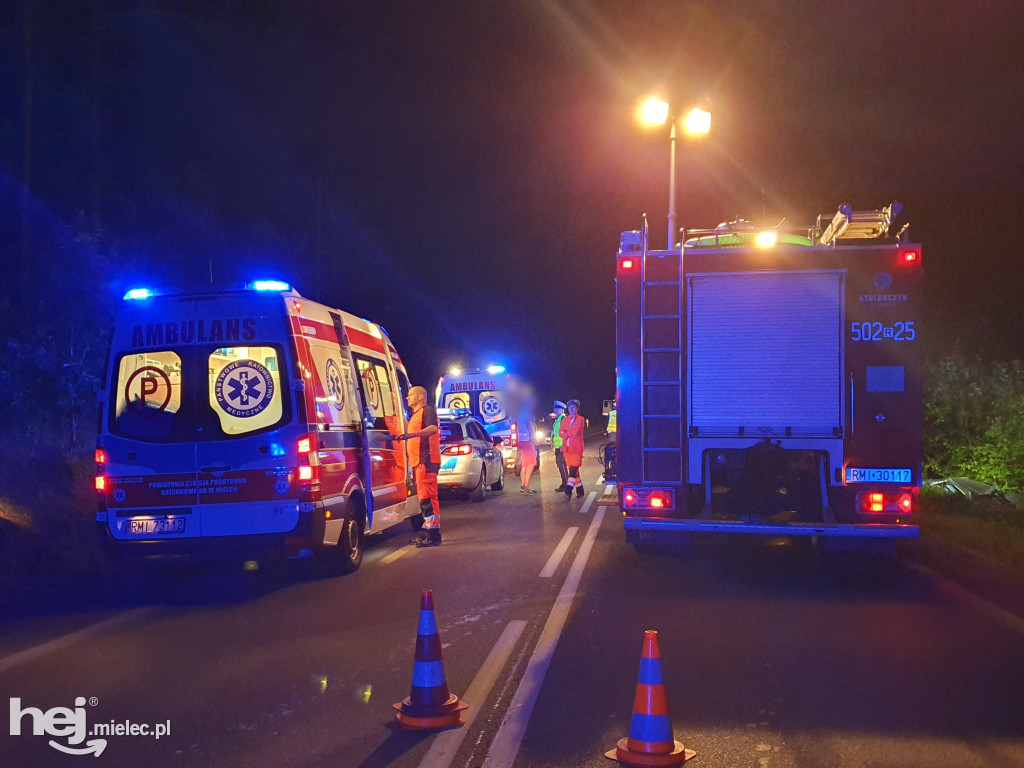 Wypadek na trasie Mielec - Rzeszów