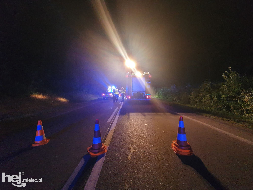 Wypadek na trasie Mielec - Rzeszów