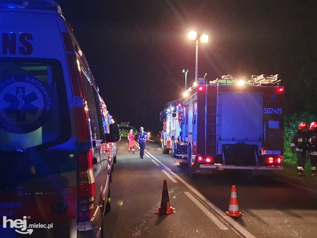 Wypadek na trasie Mielec - Rzeszów