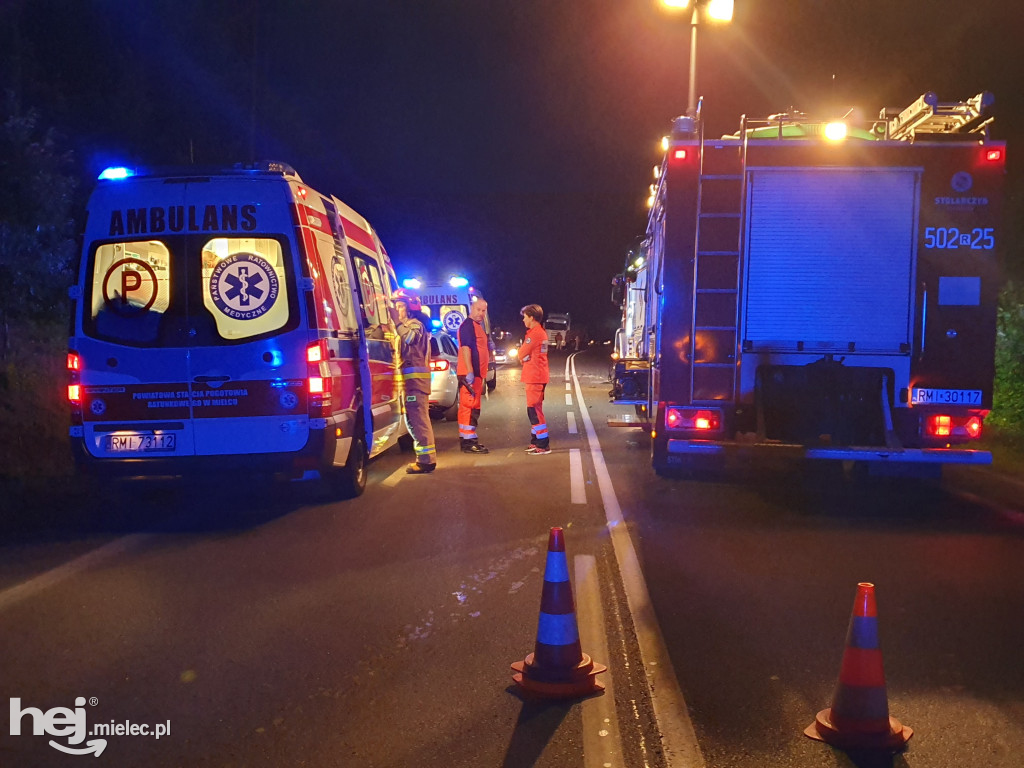 Wypadek na trasie Mielec - Rzeszów