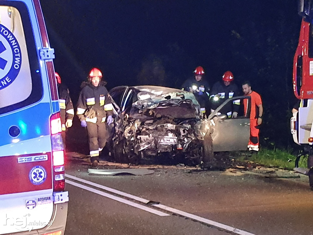 Wypadek na trasie Mielec - Rzeszów