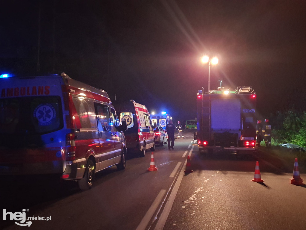 Wypadek na trasie Mielec - Rzeszów