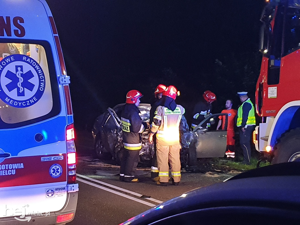 Wypadek na trasie Mielec - Rzeszów