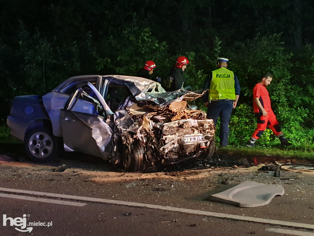 Wypadek na trasie Mielec - Rzeszów
