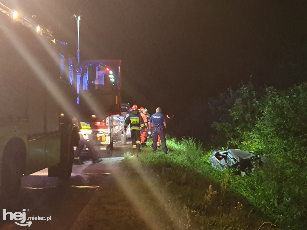 Wypadek na trasie Mielec - Rzeszów
