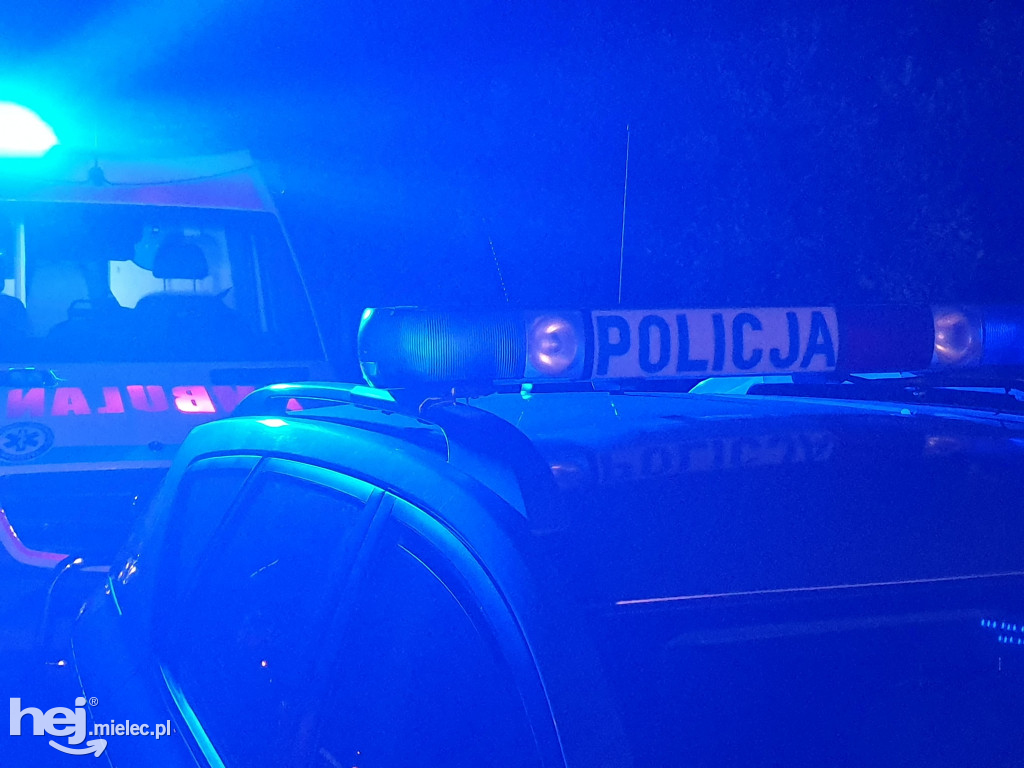 Wypadek na trasie Mielec - Rzeszów