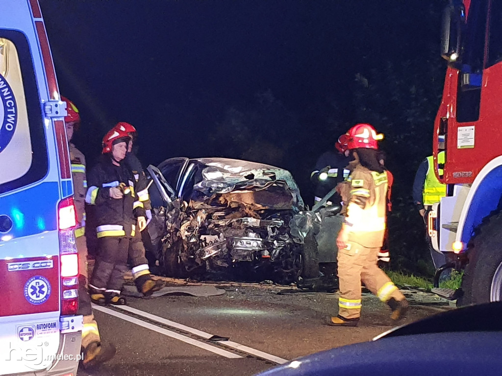 Wypadek na trasie Mielec - Rzeszów