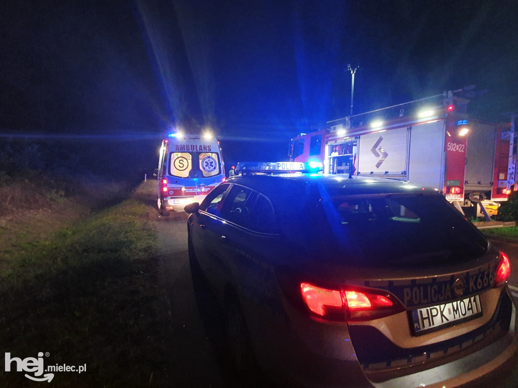 Wypadek na trasie Mielec - Rzeszów