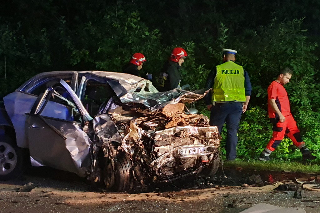 Wypadek na trasie Mielec - Rzeszów