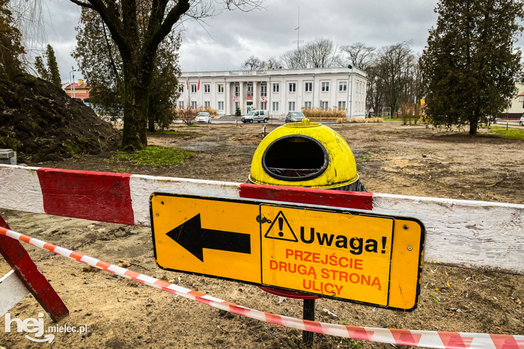 Plac budowy parku Staszica - Sękowskiego