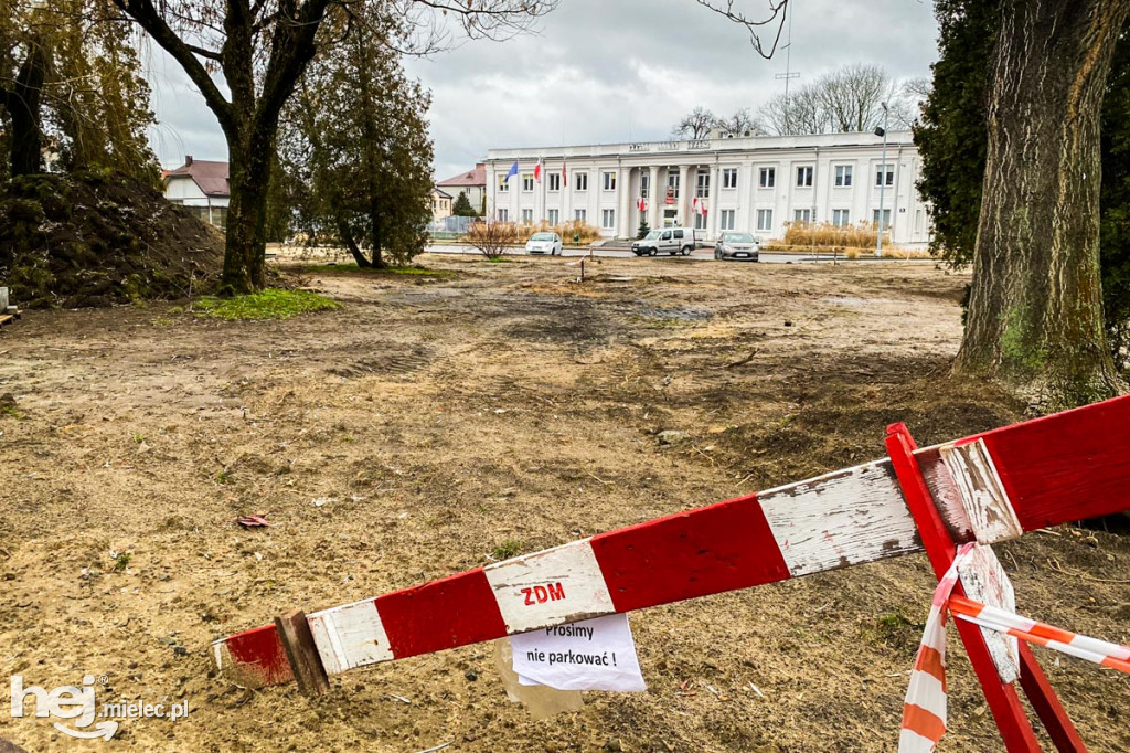 Plac budowy parku Staszica - Sękowskiego