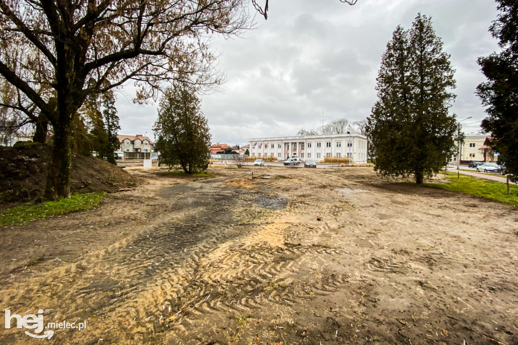 Plac budowy parku Staszica - Sękowskiego