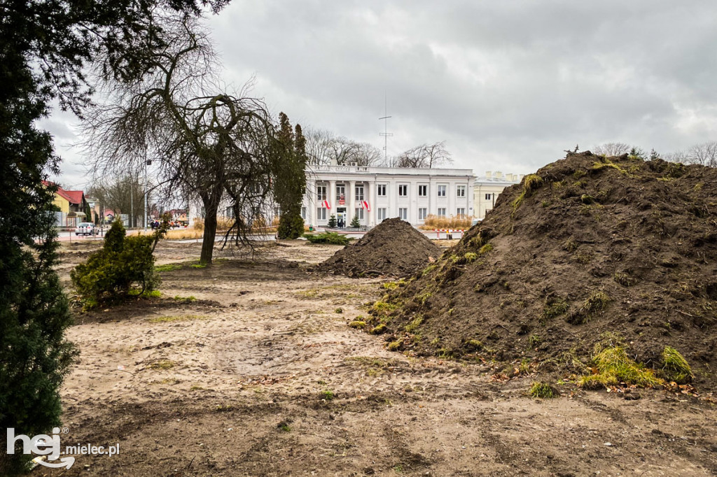 Plac budowy parku Staszica - Sękowskiego