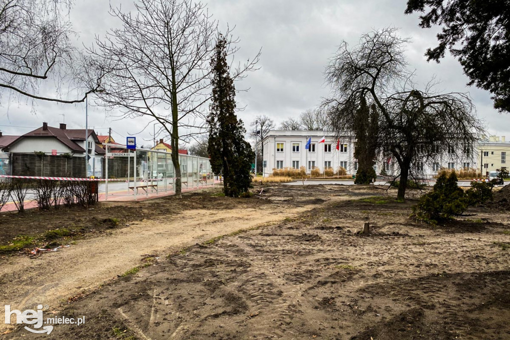 Plac budowy parku Staszica - Sękowskiego