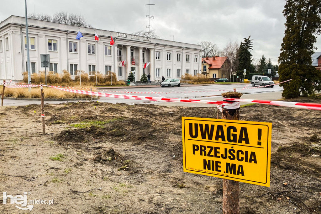 Plac budowy parku Staszica - Sękowskiego