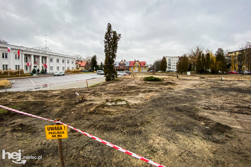 Plac budowy parku Staszica - Sękowskiego