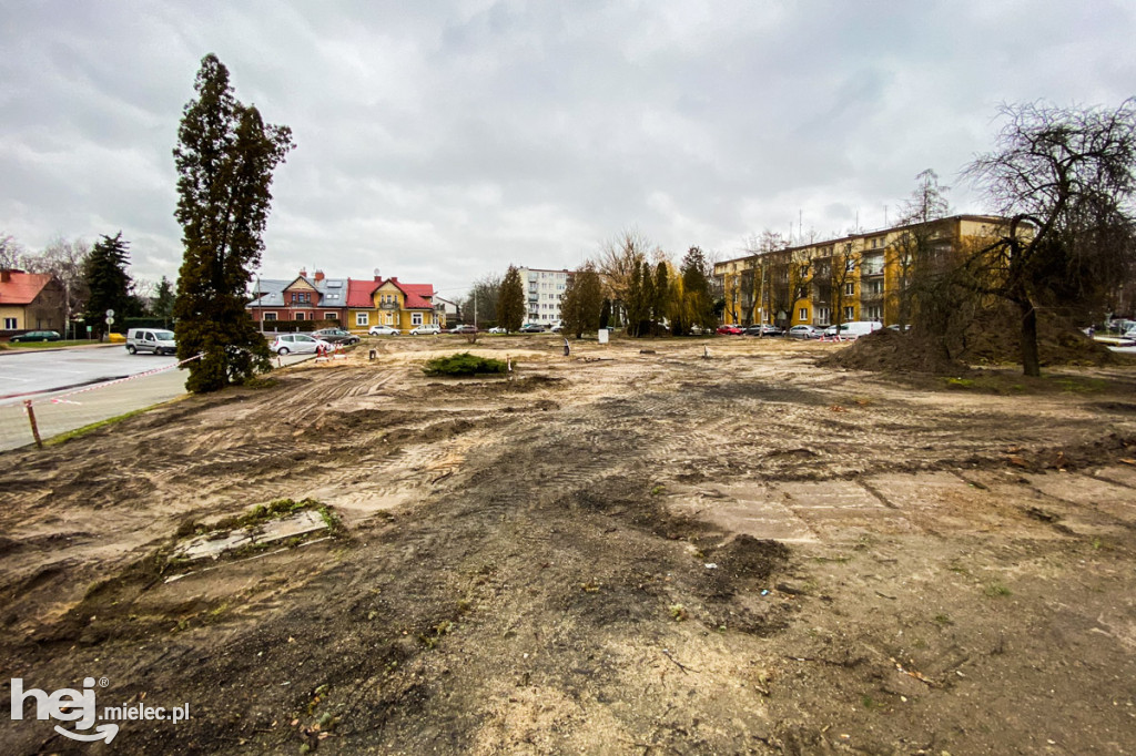 Plac budowy parku Staszica - Sękowskiego