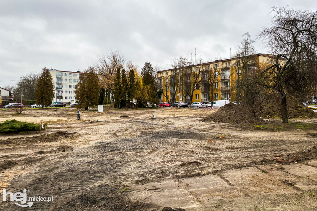 Plac budowy parku Staszica - Sękowskiego